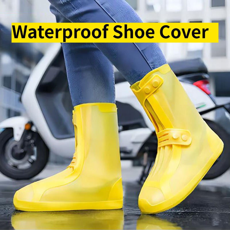 Cycling Commute Rain - Silicone High Top Rain Overshoes Waterproof