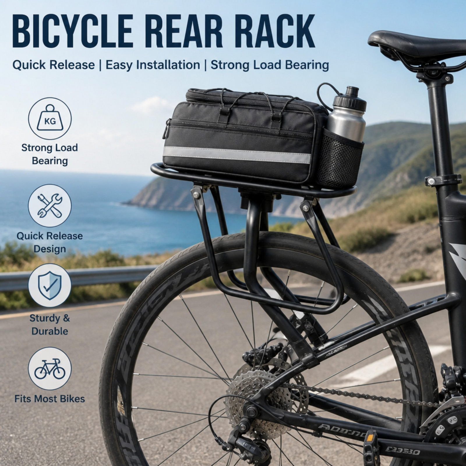 Cycling For Commute - Quick Release Cycle Cargo Rack Easy