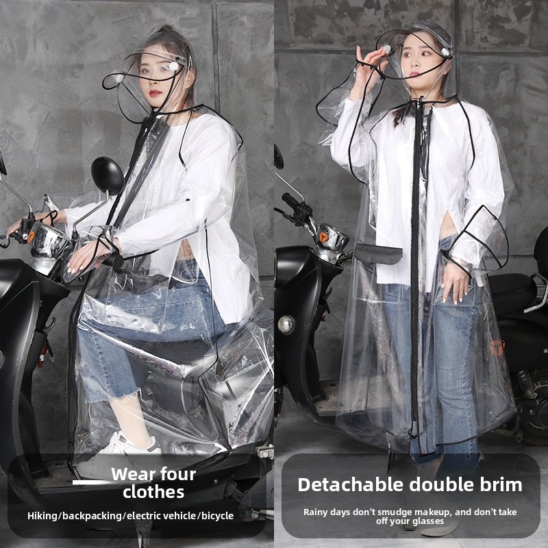 Transparent EVA Rain Poncho Ho - Cycling Commute Rain recensie en prijs