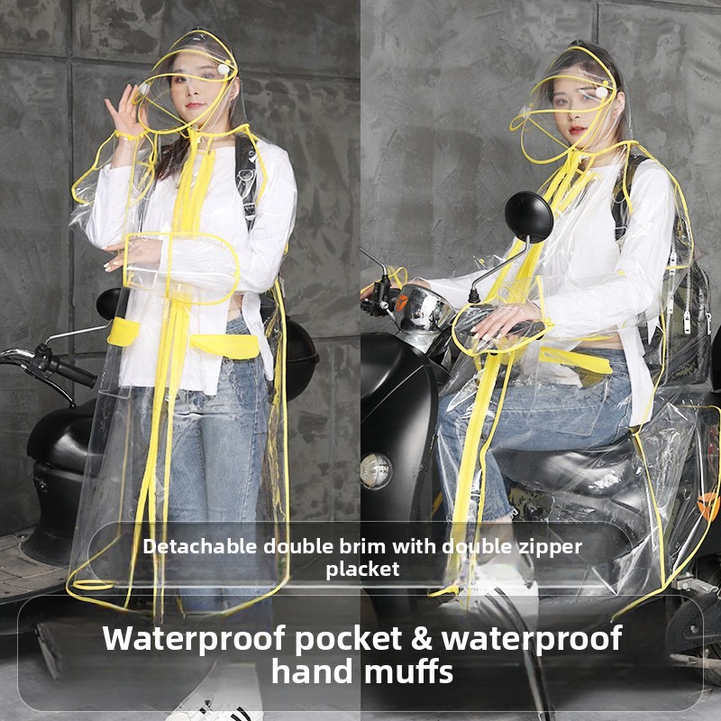 Transparent EVA Rain Poncho Ho - Cycling Commute Rain recensie en prijs