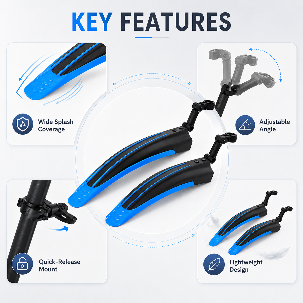 PINMOAP 2PCS Bicycle Mudguard  - Cycling Commute Rain recensie en prijs