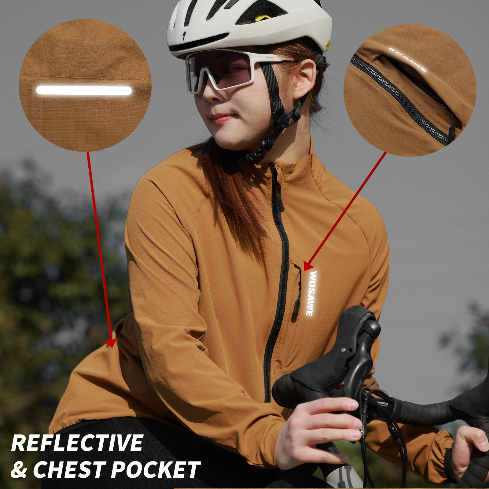 WOSAWE Cycling Windbreaker Uni - Cycling Commuter Jacket recensie en prijs