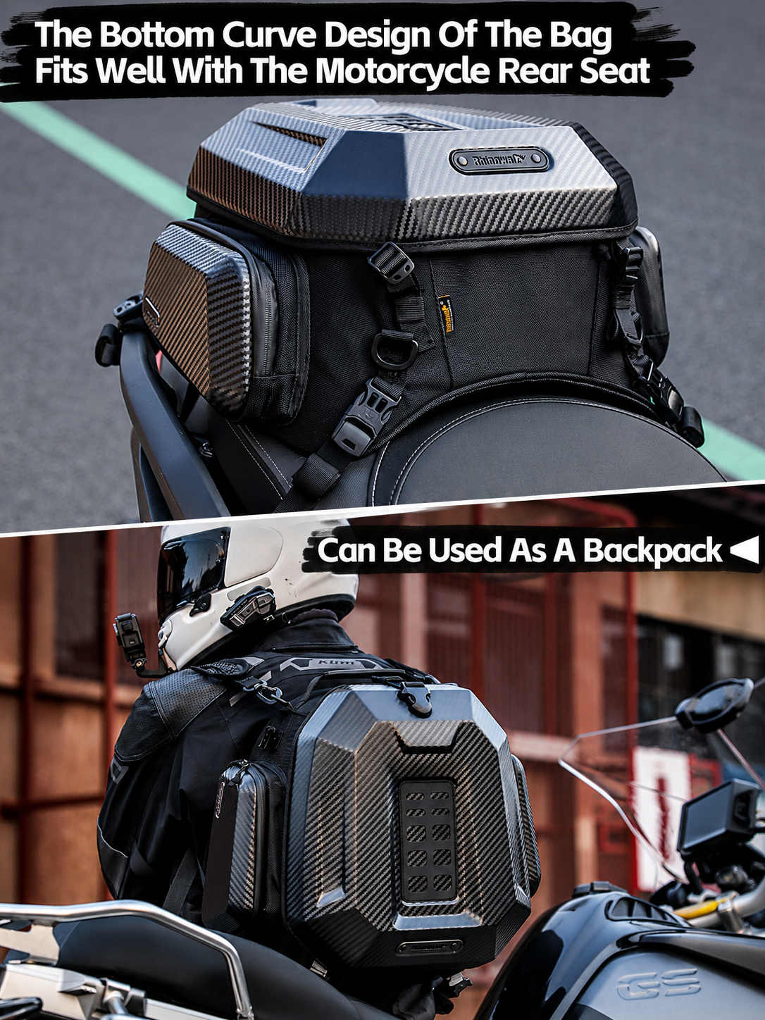 Rhinowalk Motorcycle Helmet Ta - Cycling Commuter Backpack recensie en prijs