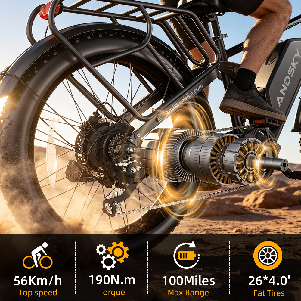 ANDSKY Apex50 AWD Electric Bik - Commuting On Road Bike recensie en prijs