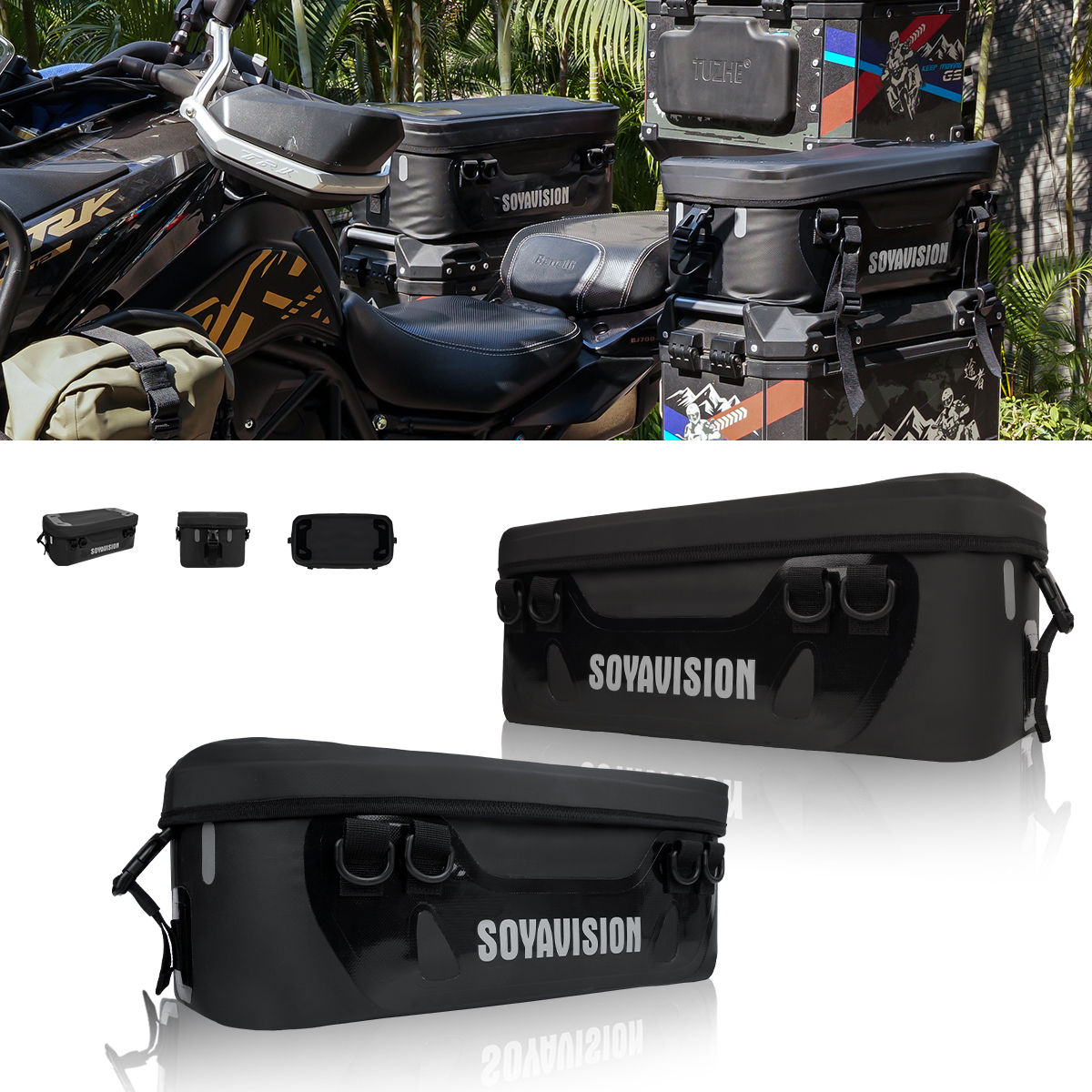 Motorcycle Side Bag Waterproof - Panniers Waterproof Rear recensie en prijs