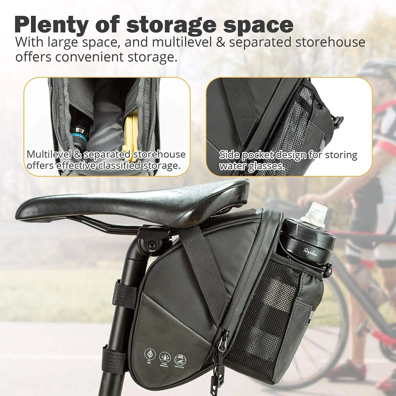 Bike Saddle Bag Waterproof Bik - Saddle Bag Under Seat recensie en prijs