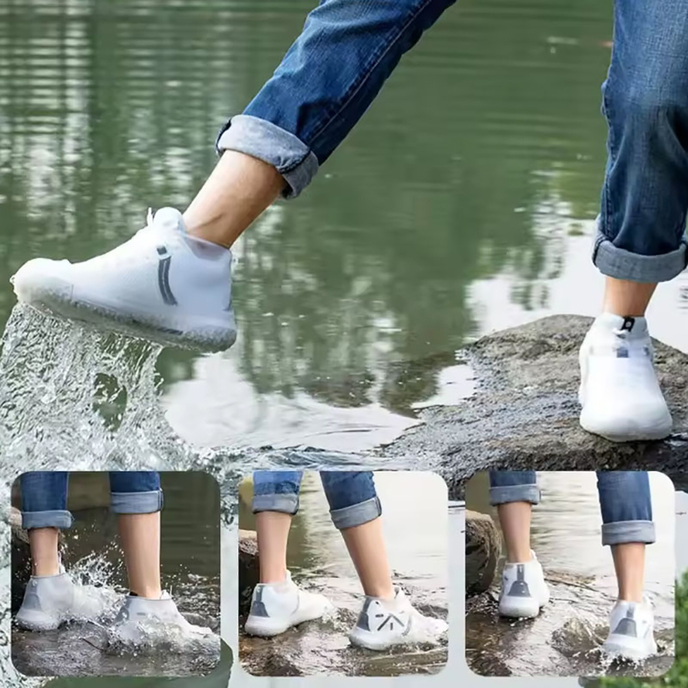 1 Pair Reusable Rubber Rain Bo - Cycling Commute Rain recensie en prijs