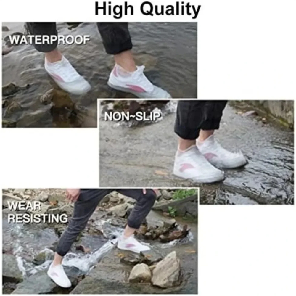 1 Pair Reusable Rubber Rain Bo - Cycling Commute Rain recensie en prijs
