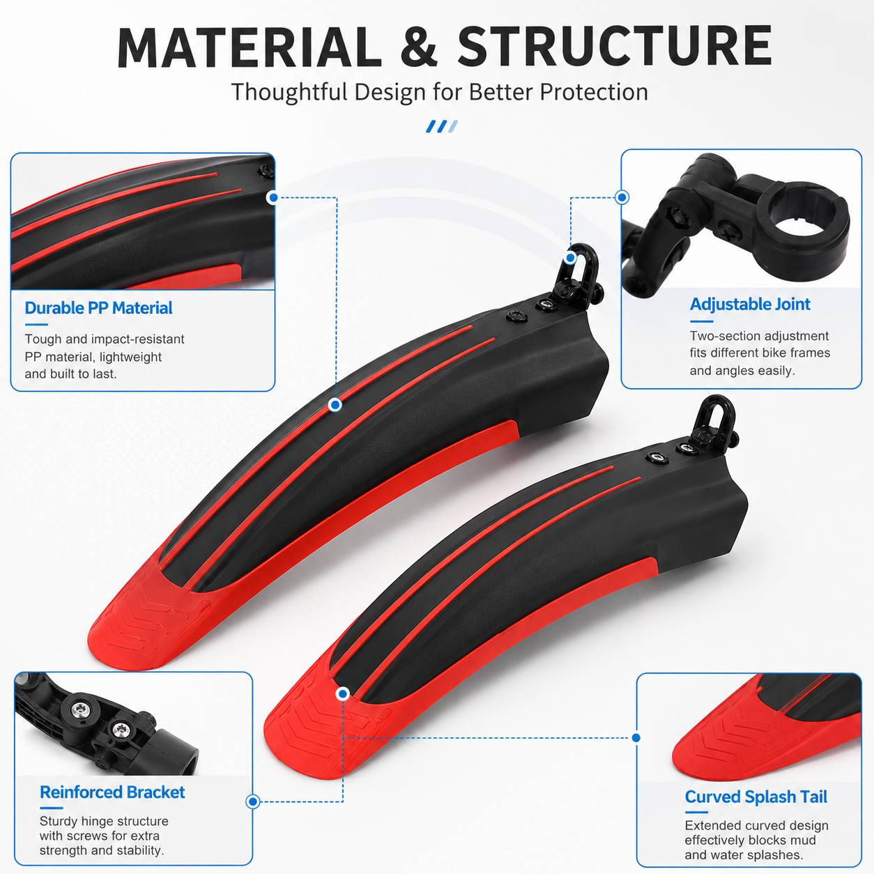 PINMOAP Mtb Road Bike Fender B - Cycling Commute Rain recensie en prijs