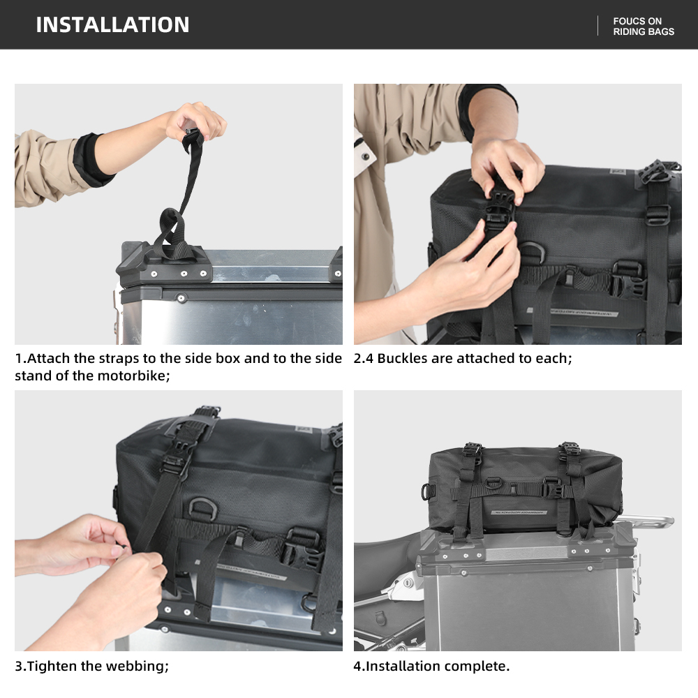 Rhinowalk Motorcycle Box Top P - Panniers Waterproof Rear recensie en prijs