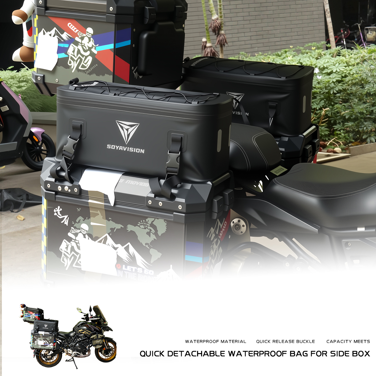 Motorcycle Case Box Bag Waterp - Panniers Waterproof Rear recensie en prijs