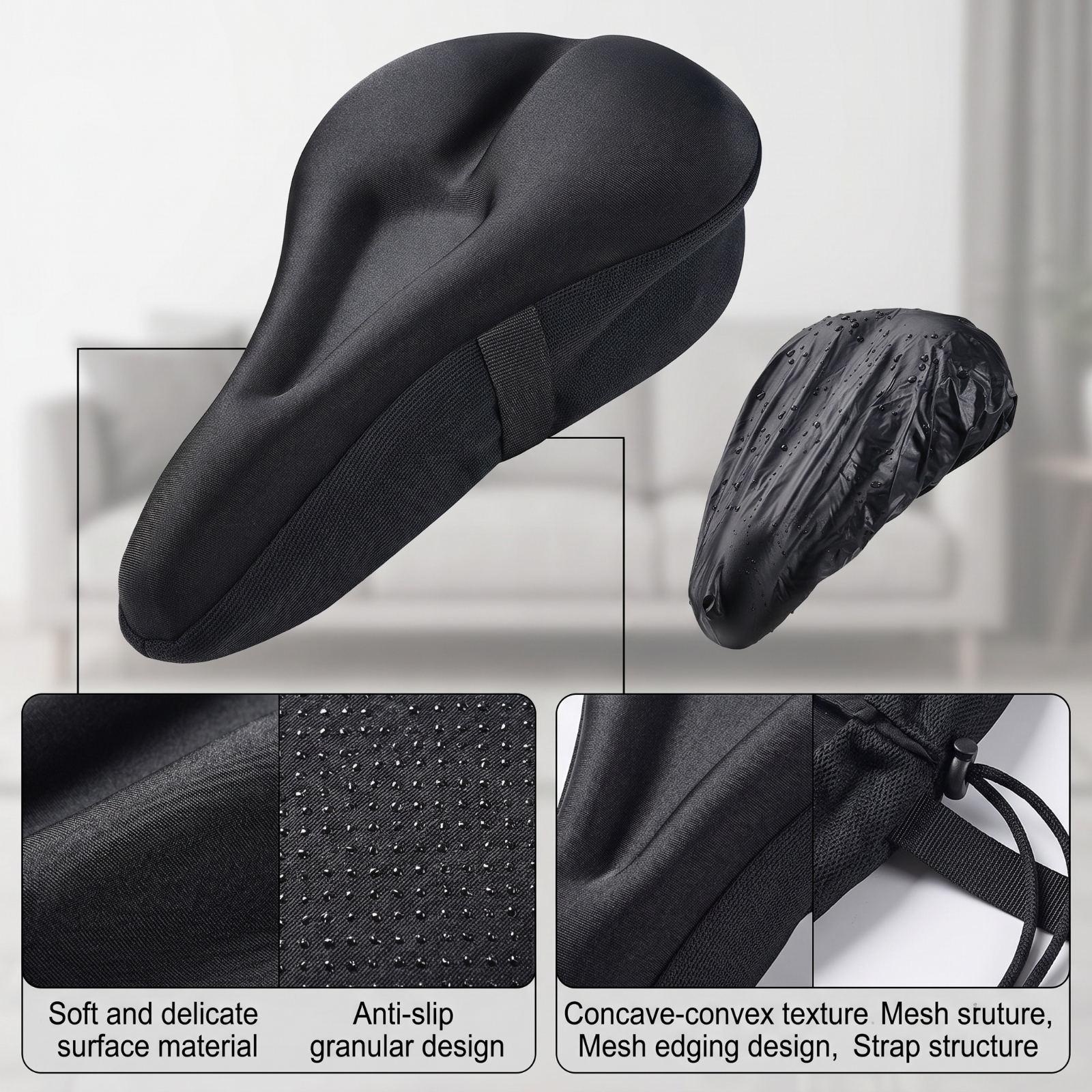 Cycle Seat Cushion Compatible  - Cycling Commute Rain recensie en prijs