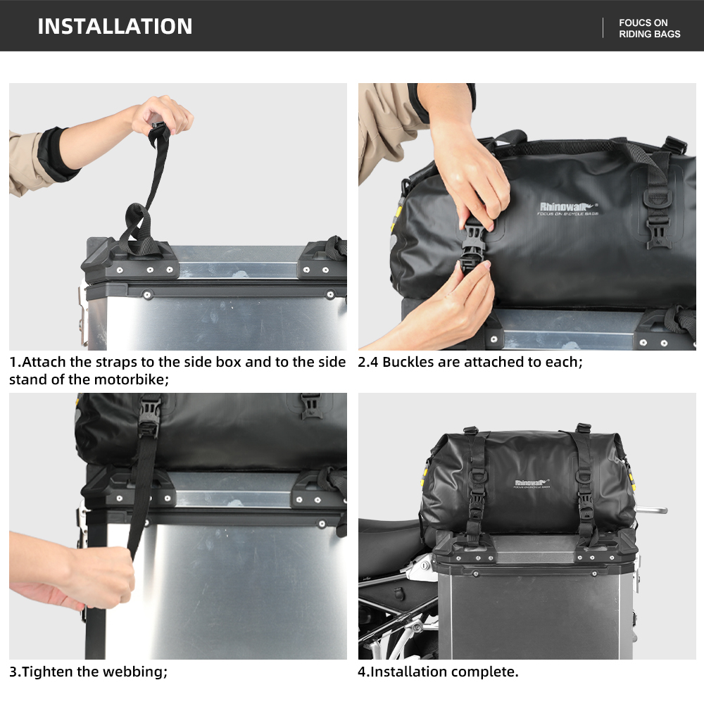 Rhinowalk Motor Side Box Top P - Panniers Waterproof Rear recensie en prijs