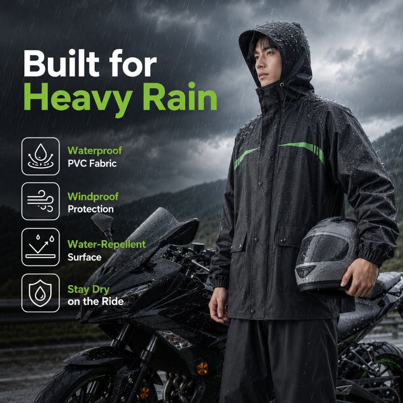 Unisex 2-Piece Waterproof Cycl - Cycling Commute Rain recensie en prijs