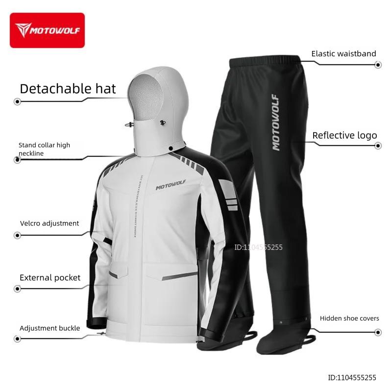 Rain Suit Motorcycle Rainwear  - Cycling Commute Rain recensie en prijs