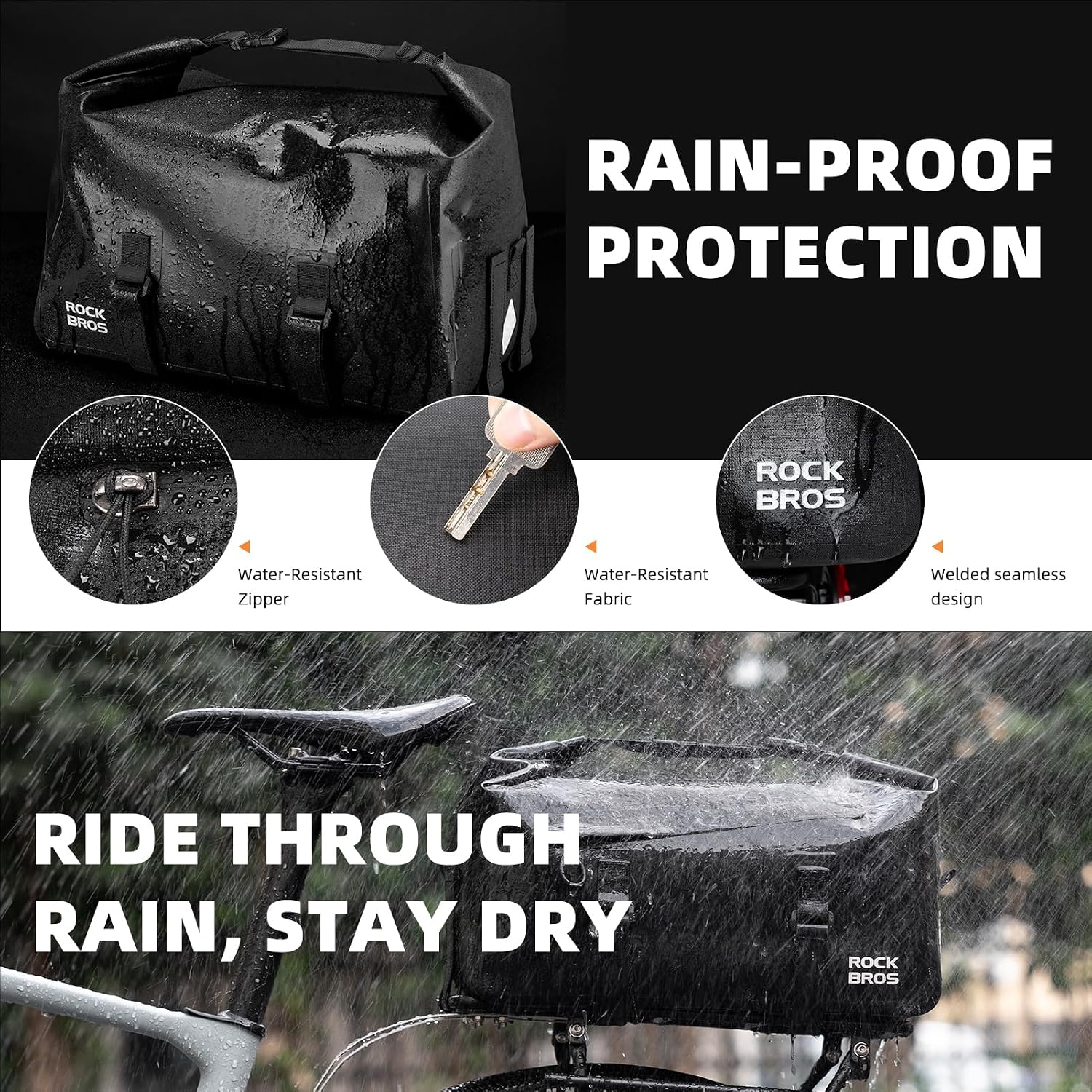 Bicycle Shelf Bag Expandable 1 - Panniers Waterproof Rear recensie en prijs