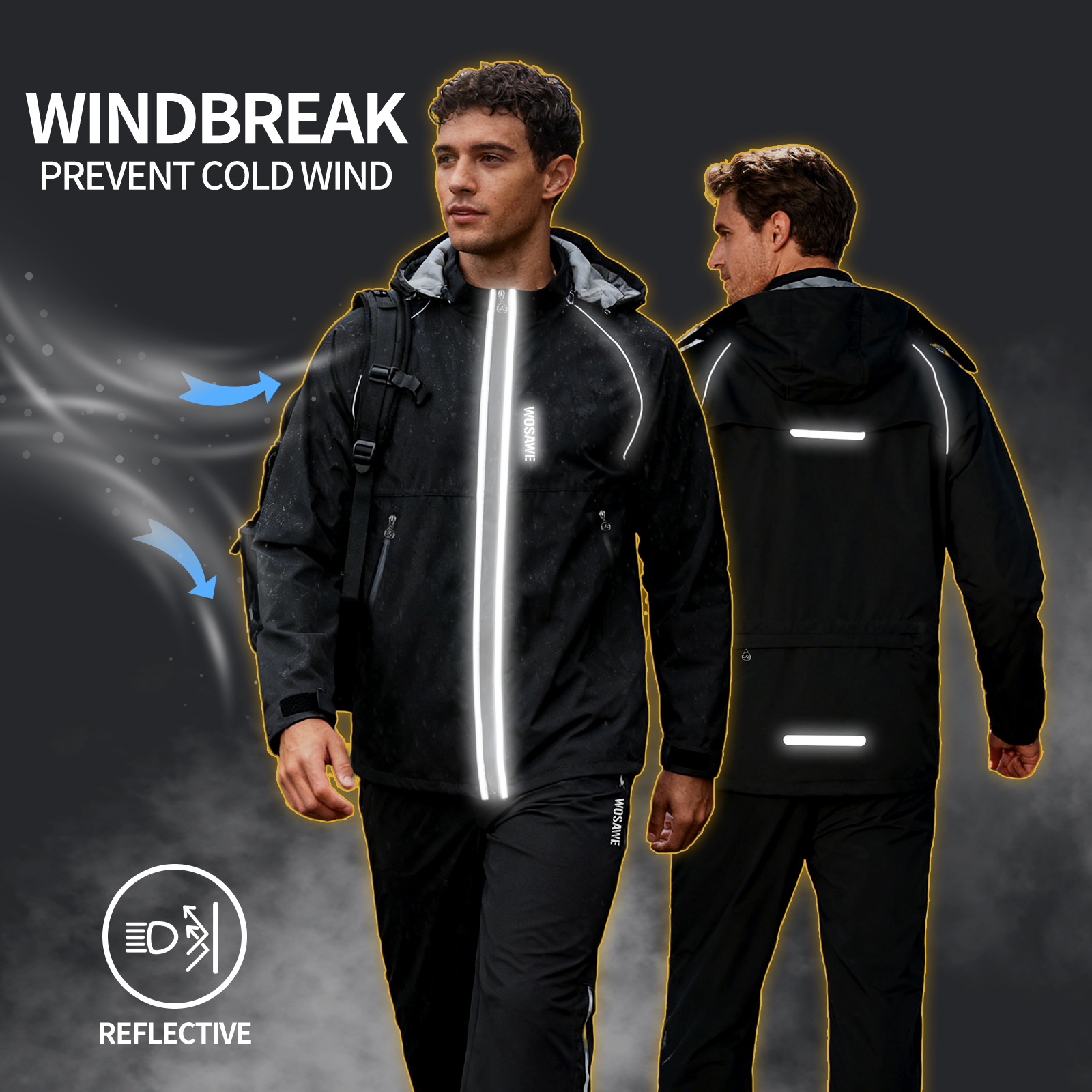 WOSAWE Reflective Motorcycle R - Cycling Commute Rain recensie en prijs