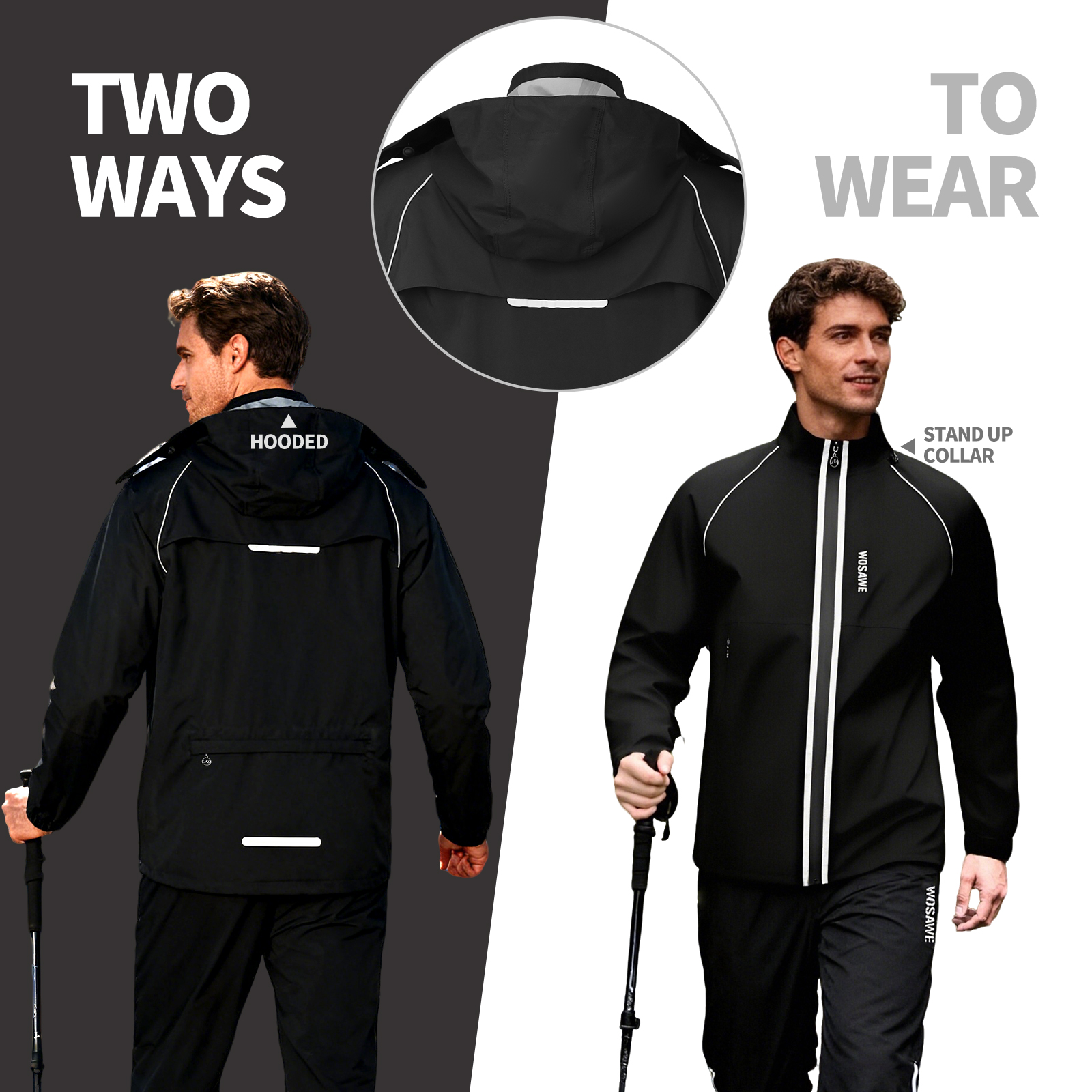 WOSAWE Reflective Motorcycle R - Cycling Commute Rain recensie en prijs