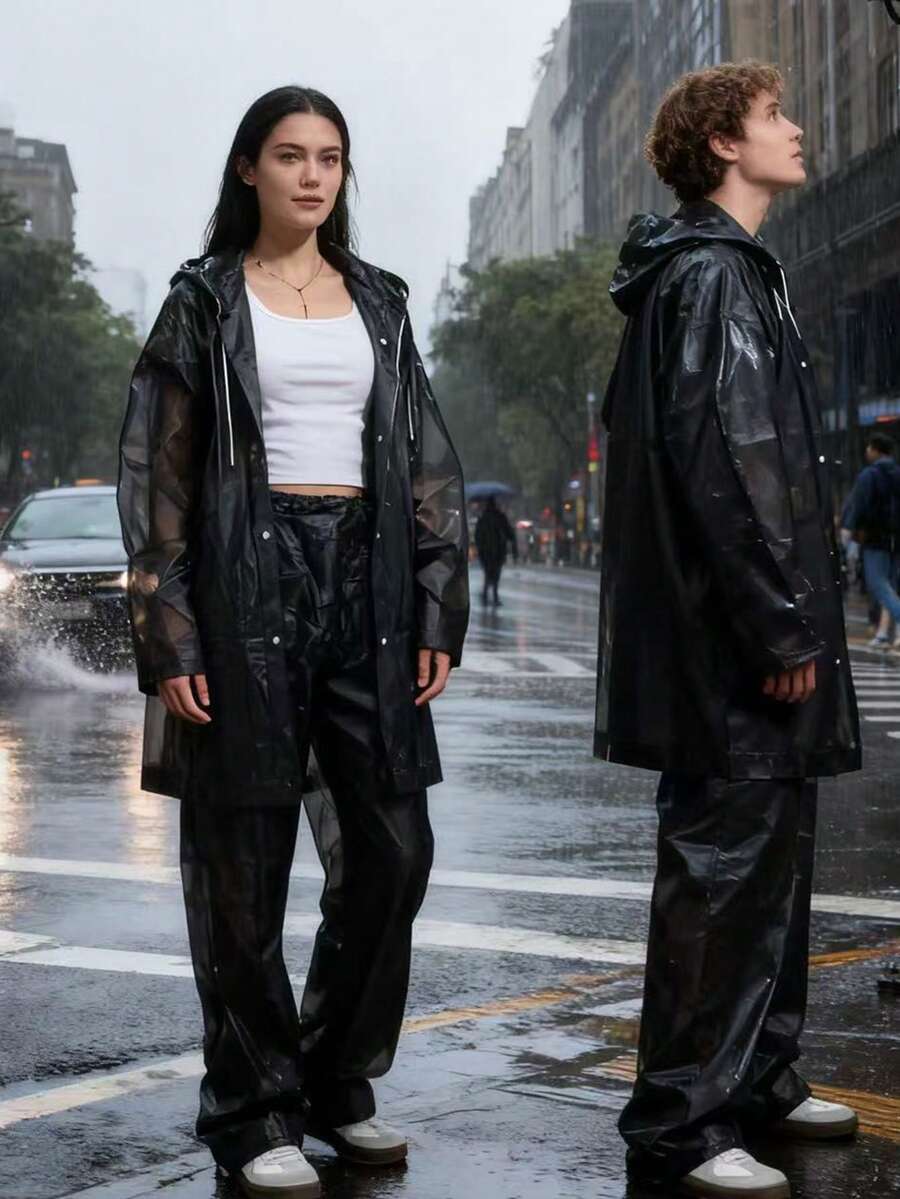 2pcs Unisex full-body rain sui - Cycling Commute Rain recensie en prijs