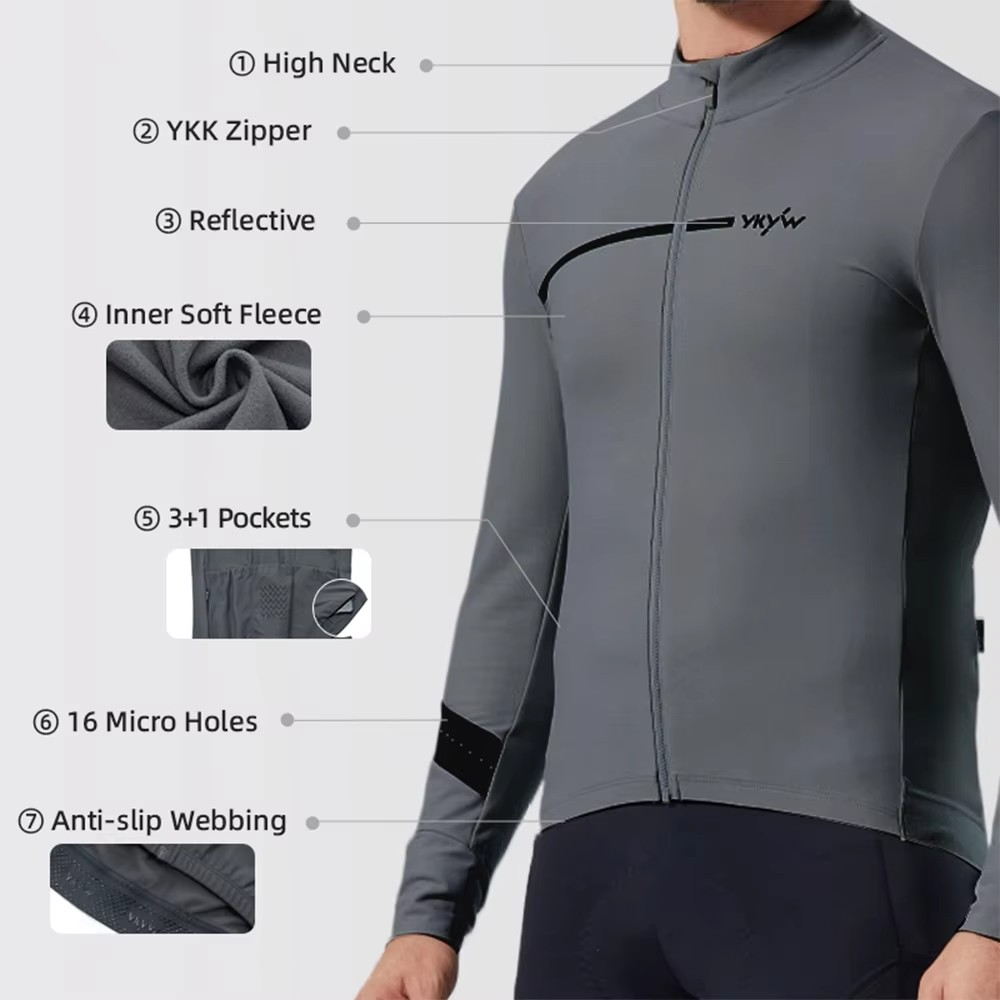 YKYWBIKE Men's Winter Cycling  - Cycling Commuter Jacket recensie en prijs
